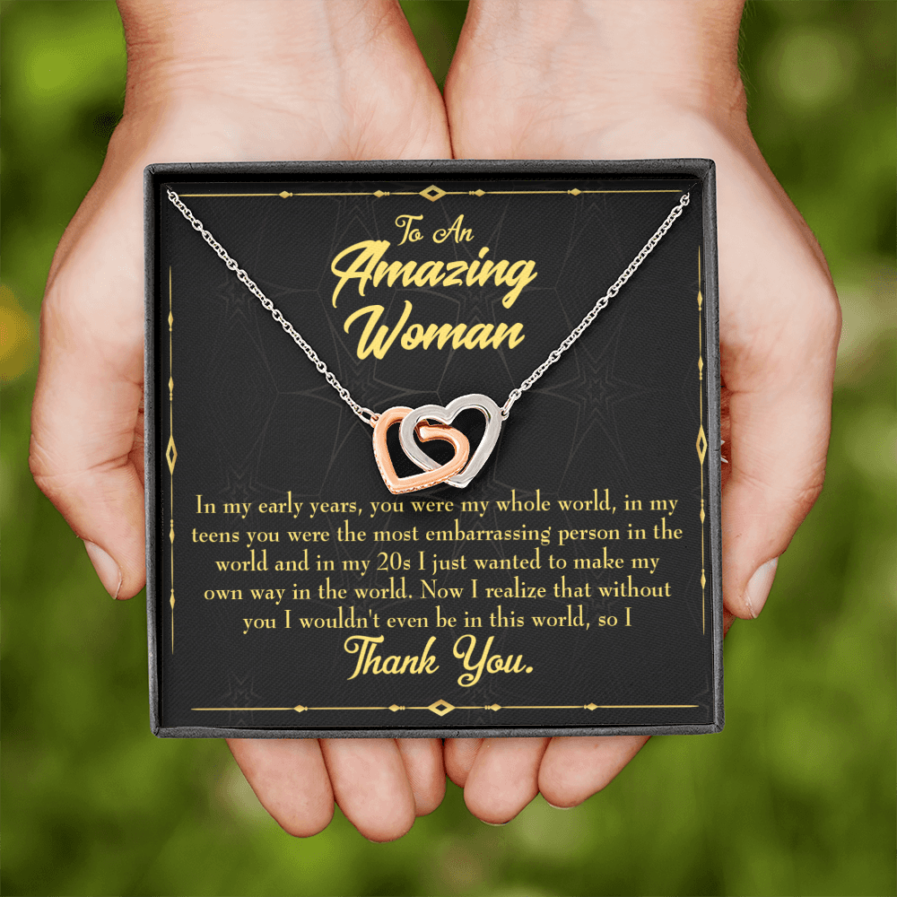 To Mom In Early Years Inseparable Necklace-Express Your Love Gifts