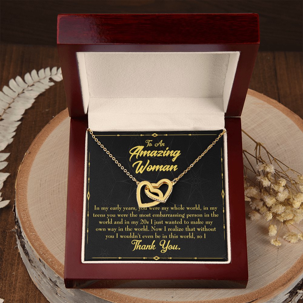 To Mom In Early Years Inseparable Necklace-Express Your Love Gifts