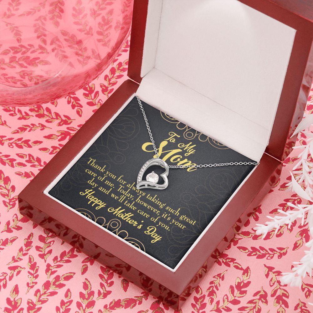 To Mom It's Your Day Forever Necklace w Message Card-Express Your Love Gifts