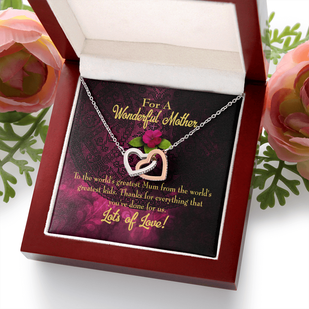 To Mom Kids to Mom Inseparable Necklace-Express Your Love Gifts