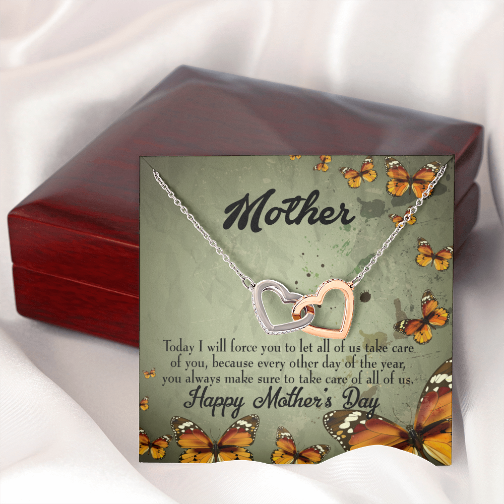 To Mom Let Us Take Care of You Inseparable Necklace-Express Your Love Gifts