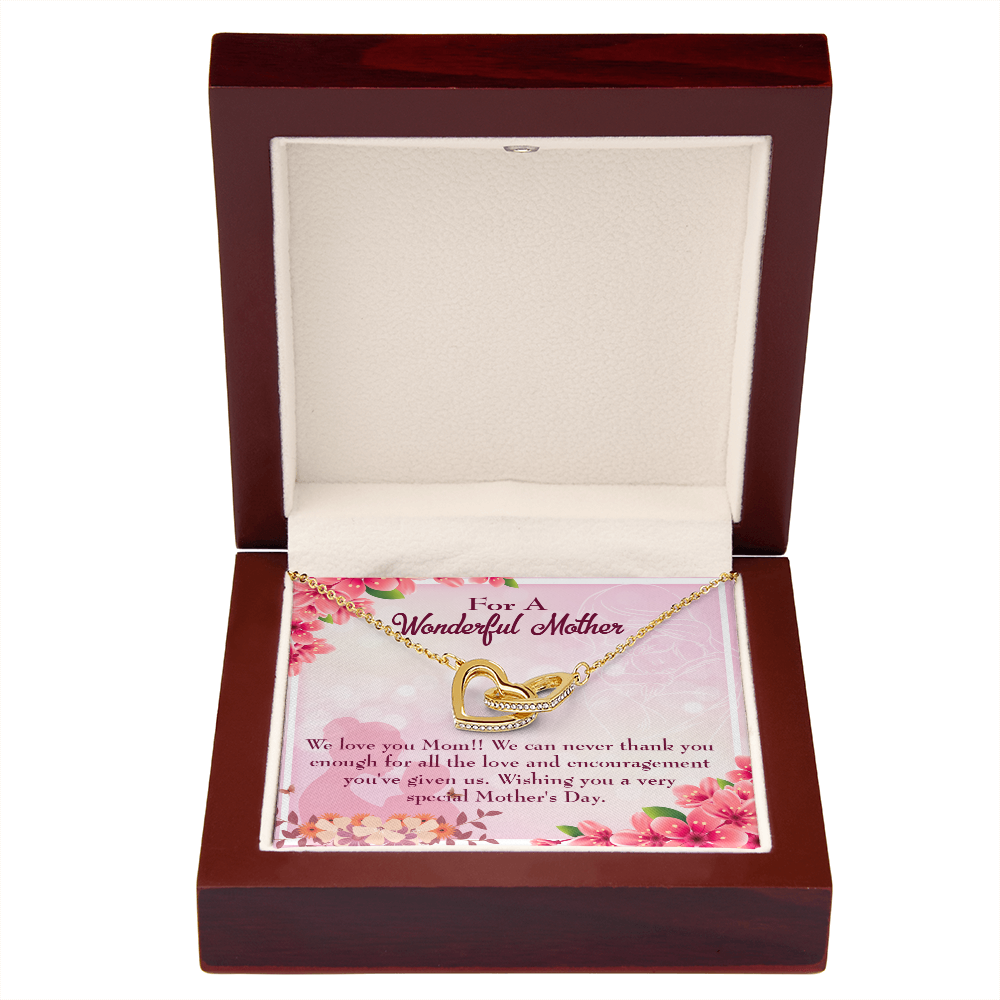 To Mom Love and Encouragement Inseparable Necklace-Express Your Love Gifts