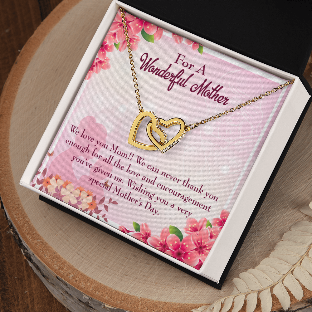 To Mom Love and Encouragement Inseparable Necklace-Express Your Love Gifts