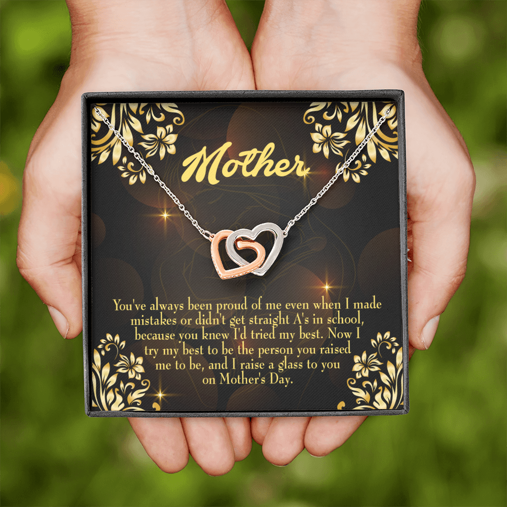To Mom Love and Nortured Inseparable Necklace-Express Your Love Gifts