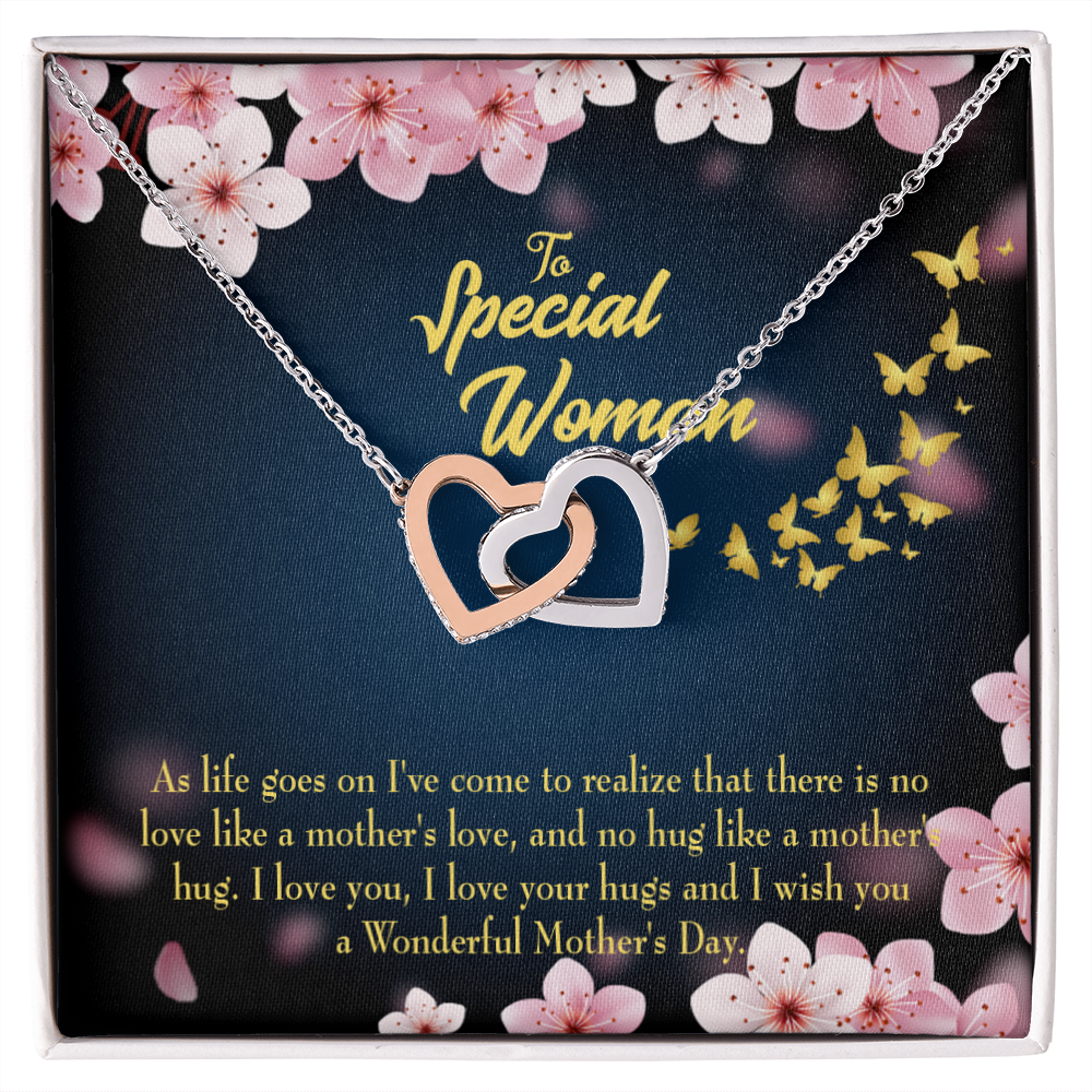 To Mom Love Your Hugs Inseparable Necklace-Express Your Love Gifts