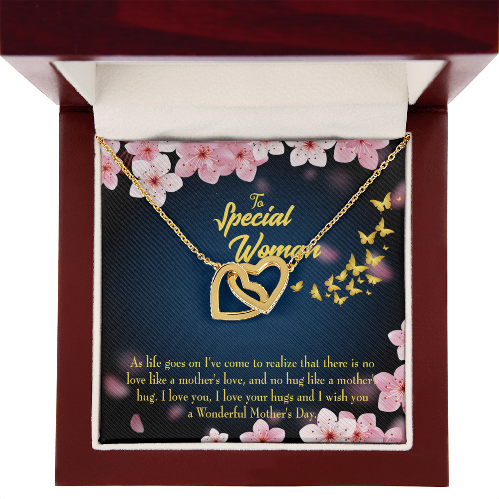 To Mom Love Your Hugs Inseparable Necklace-Express Your Love Gifts