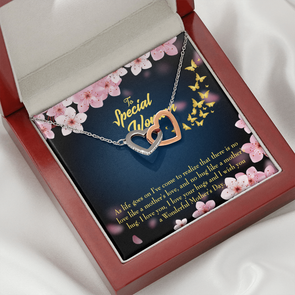 To Mom Love Your Hugs Inseparable Necklace-Express Your Love Gifts