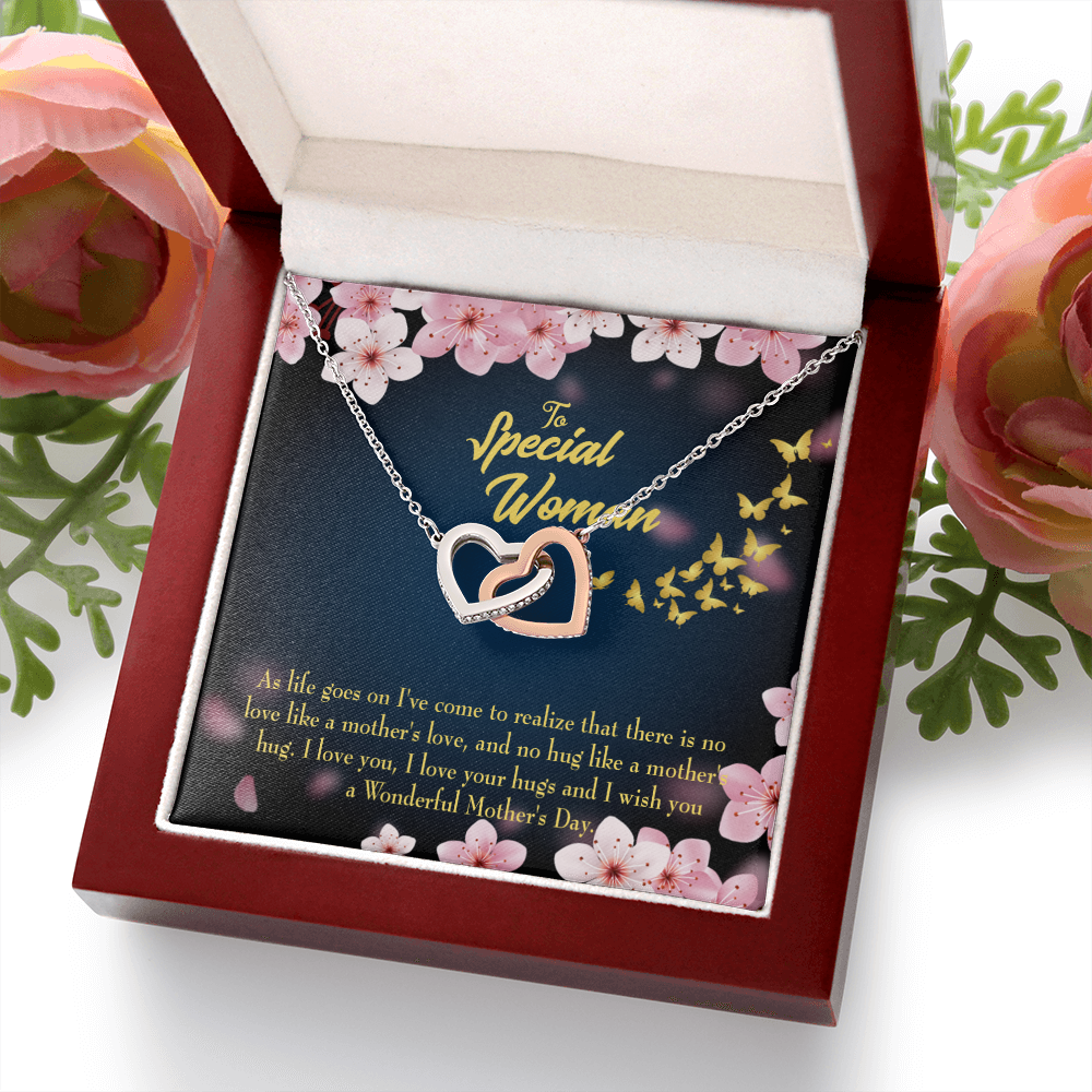 To Mom Love Your Hugs Inseparable Necklace-Express Your Love Gifts