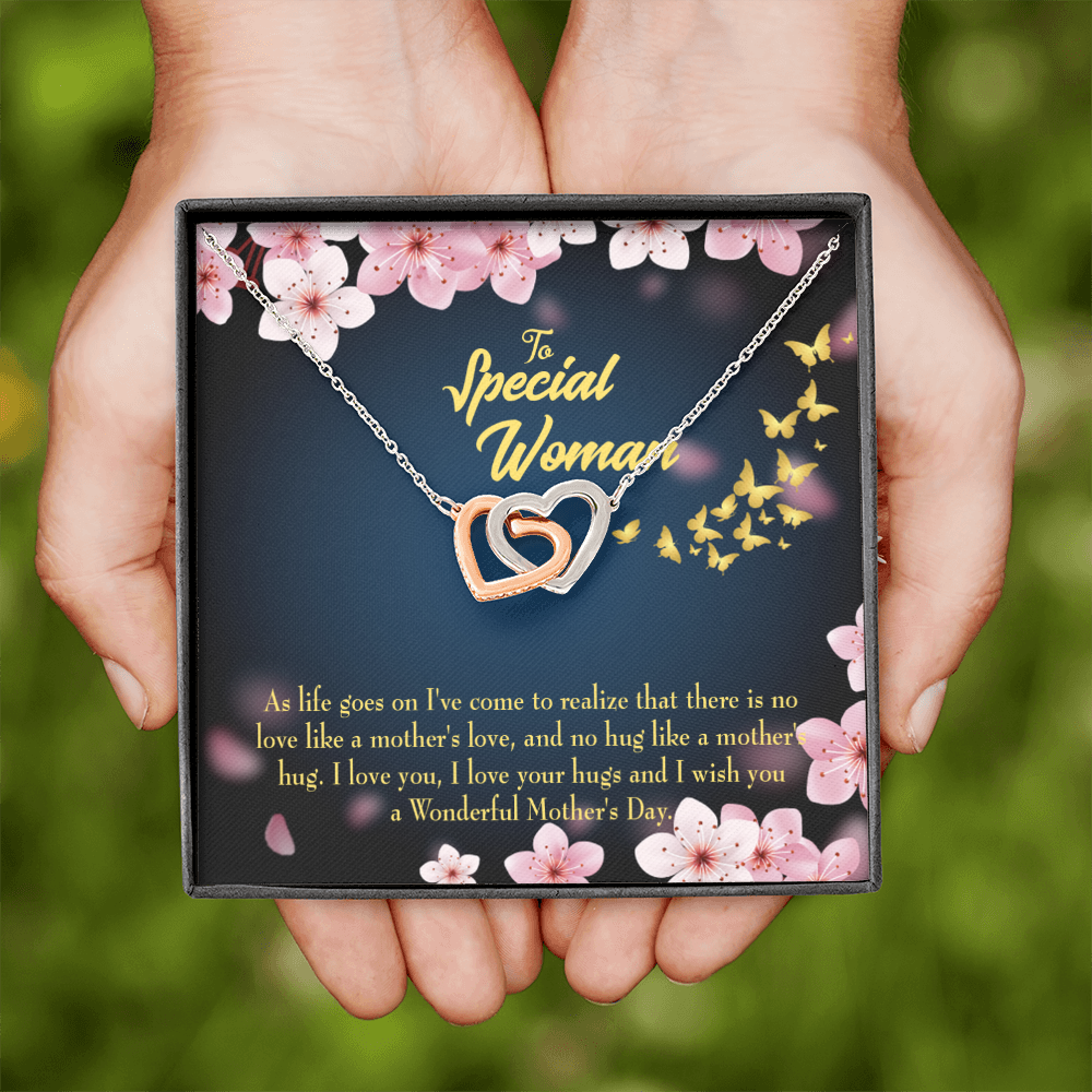 To Mom Love Your Hugs Inseparable Necklace-Express Your Love Gifts