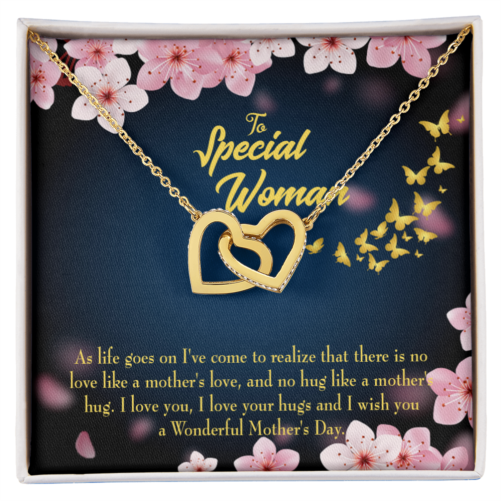 To Mom Love Your Hugs Inseparable Necklace-Express Your Love Gifts