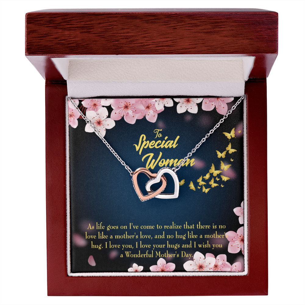 To Mom Love Your Hugs Inseparable Necklace-Express Your Love Gifts