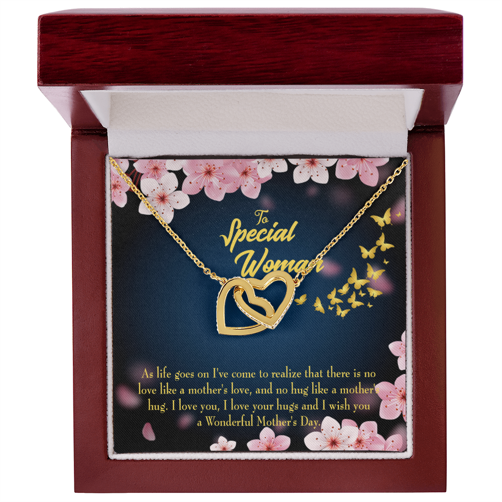 To Mom Love Your Hugs Inseparable Necklace-Express Your Love Gifts