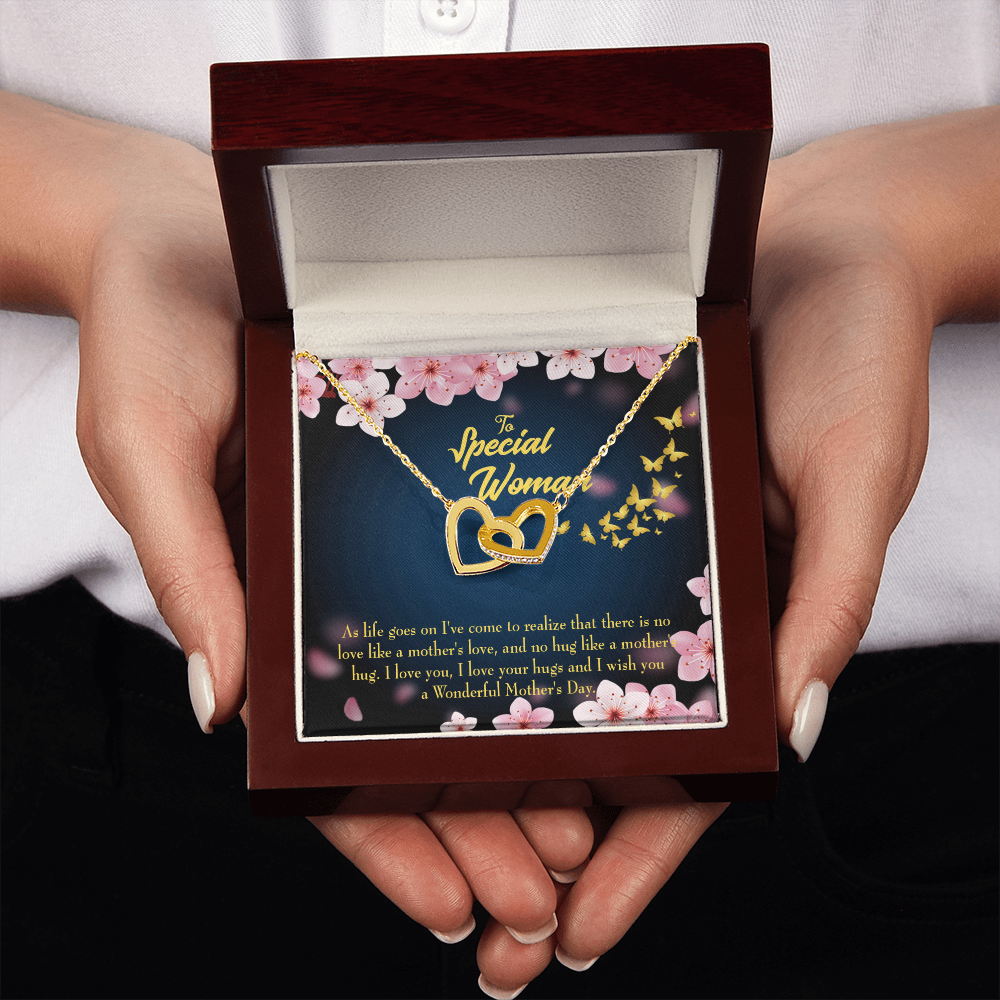 To Mom Love Your Hugs Inseparable Necklace-Express Your Love Gifts