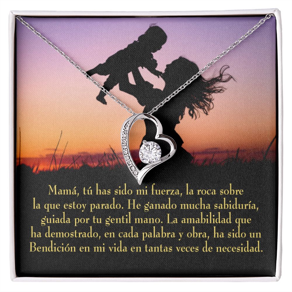 To Mom Message to Mom Forever Necklace w Message Card-Express Your Love Gifts