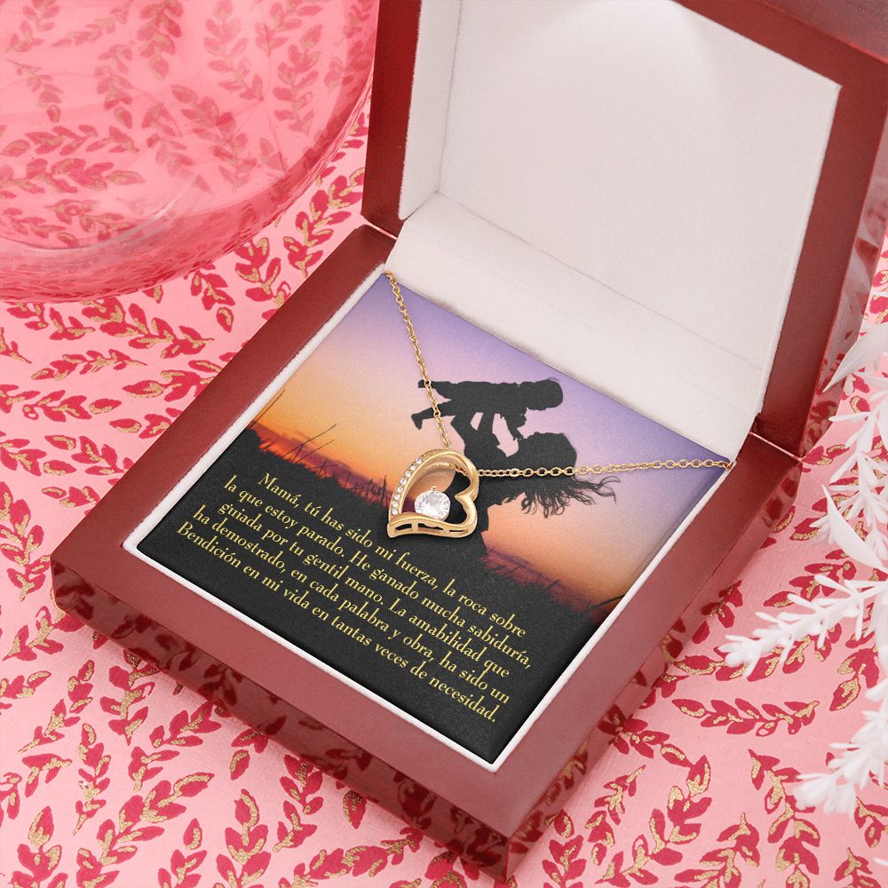 To Mom Message to Mom Forever Necklace w Message Card-Express Your Love Gifts