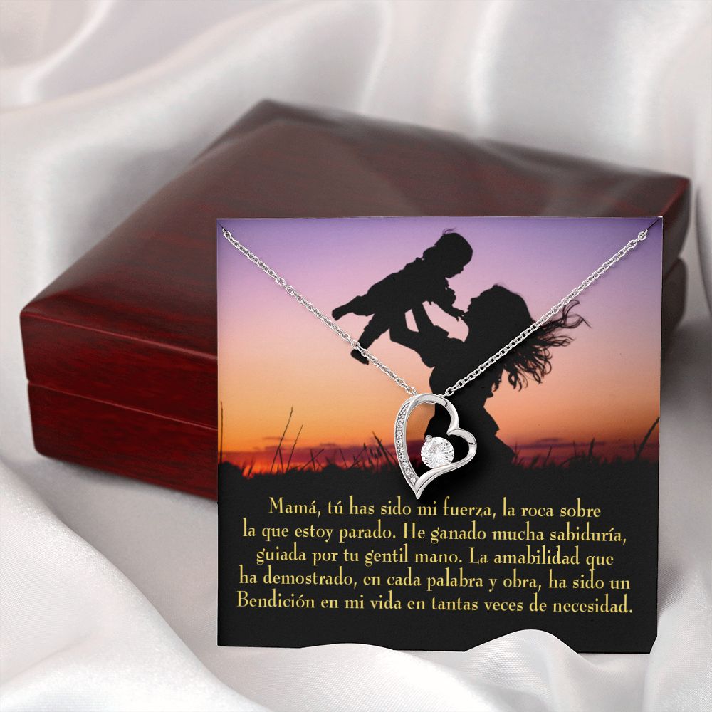 To Mom Message to Mom Forever Necklace w Message Card-Express Your Love Gifts