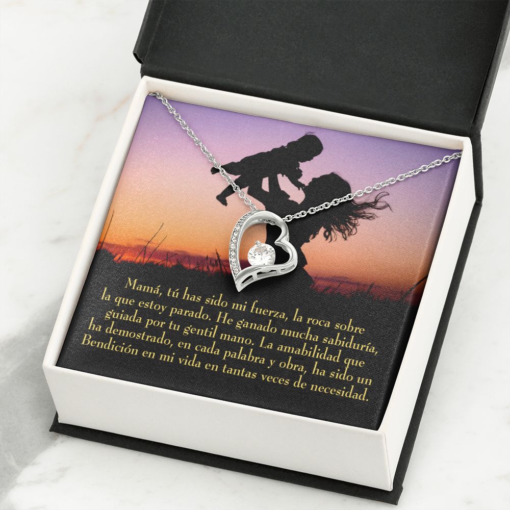 To Mom Message to Mom Forever Necklace w Message Card-Express Your Love Gifts