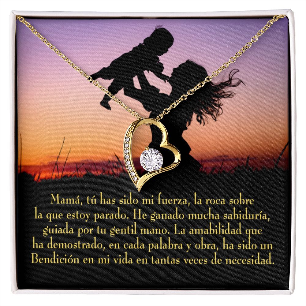 To Mom Message to Mom Forever Necklace w Message Card-Express Your Love Gifts