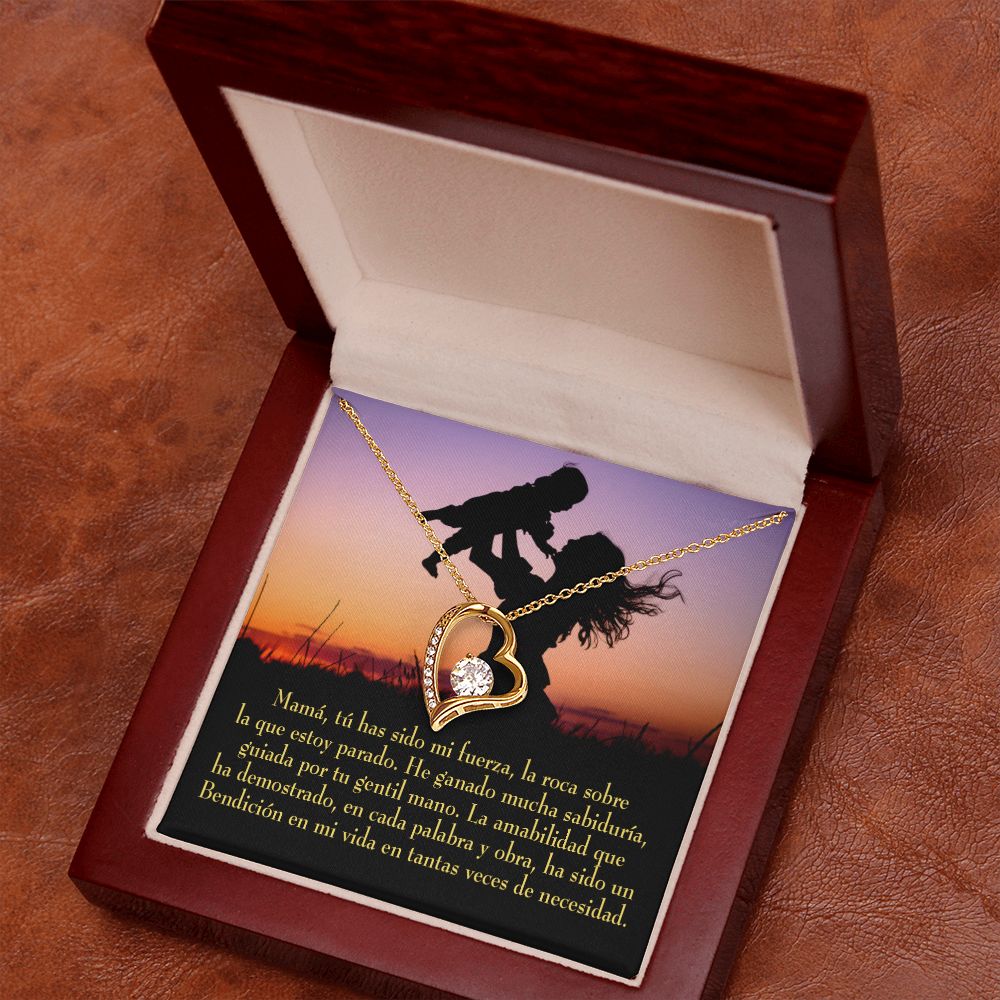 To Mom Message to Mom Forever Necklace w Message Card-Express Your Love Gifts