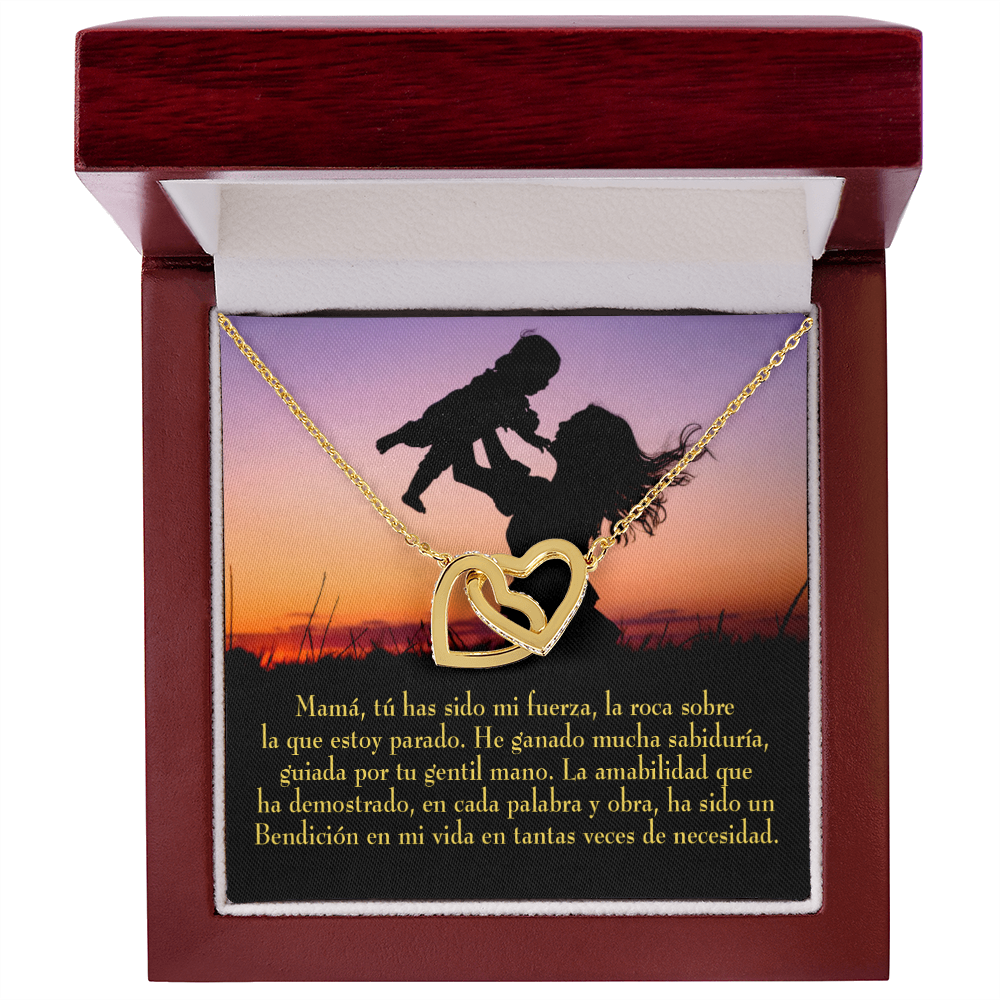 To Mom Message to Mom Spanish Inseparable Necklace-Express Your Love Gifts