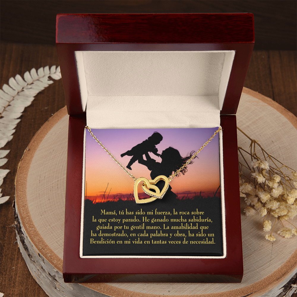 To Mom Message to Mom Spanish Inseparable Necklace-Express Your Love Gifts