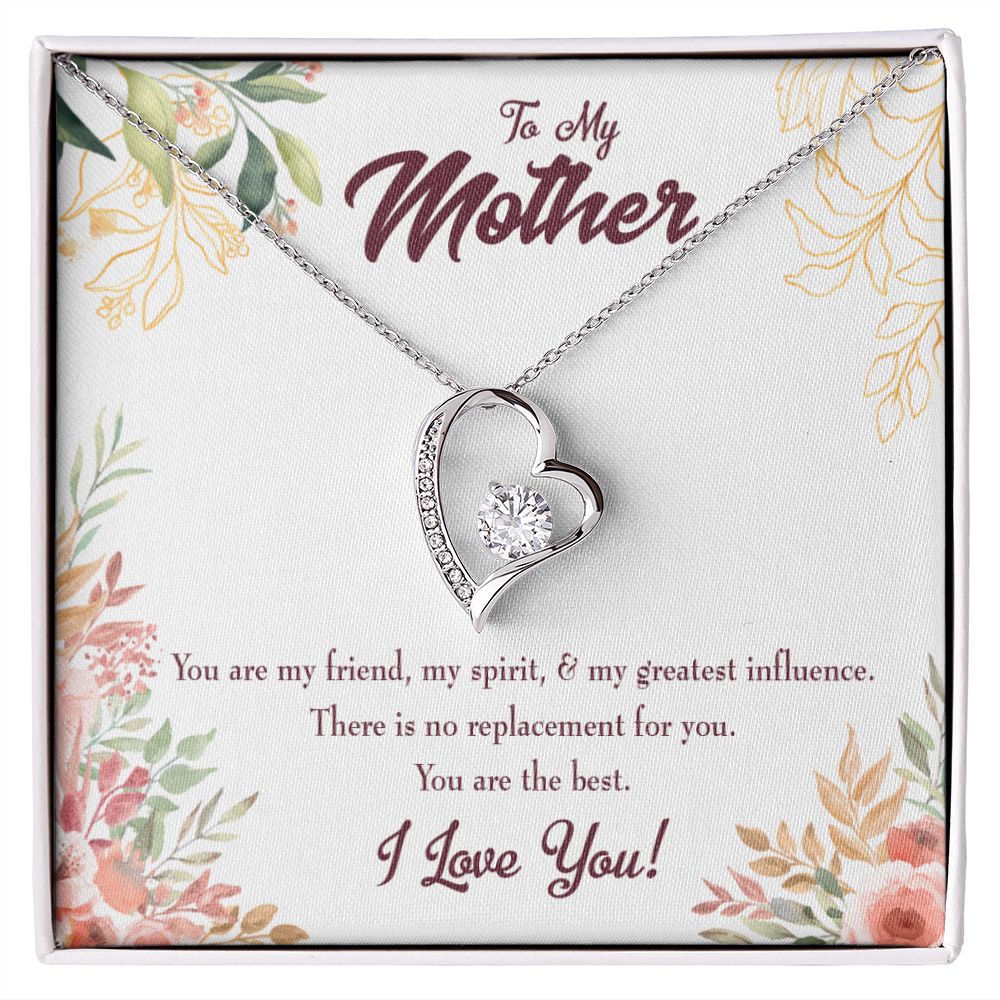 To Mom Mom I Love You Forever Forever Necklace w Message Card-Express Your Love Gifts