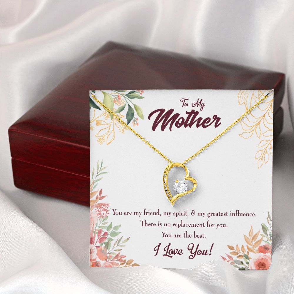 To Mom Mom I Love You Forever Forever Necklace w Message Card-Express Your Love Gifts