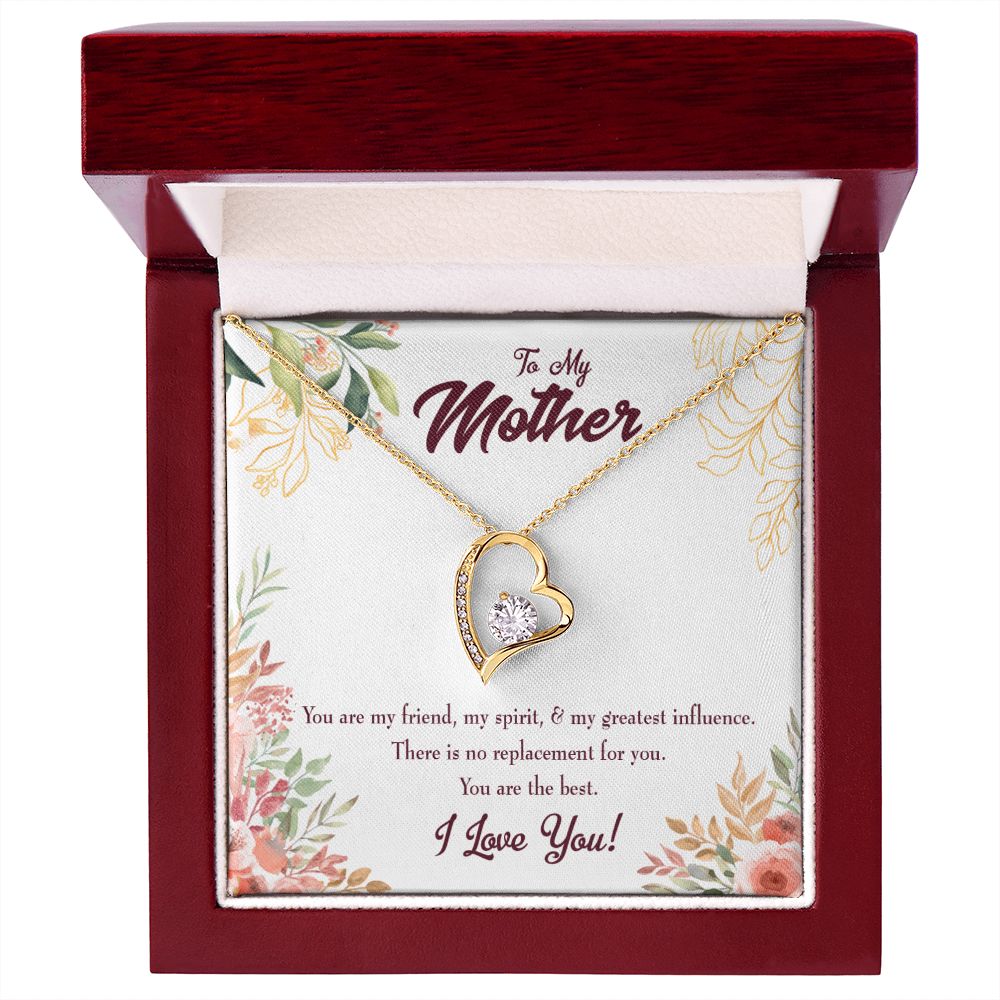 To Mom Mom I Love You Forever Forever Necklace w Message Card-Express Your Love Gifts