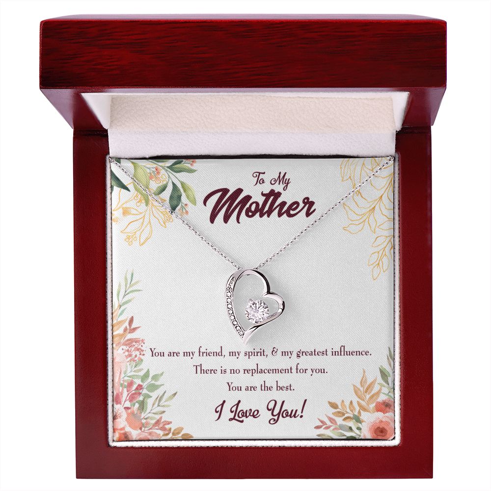 To Mom Mom I Love You Forever Forever Necklace w Message Card-Express Your Love Gifts