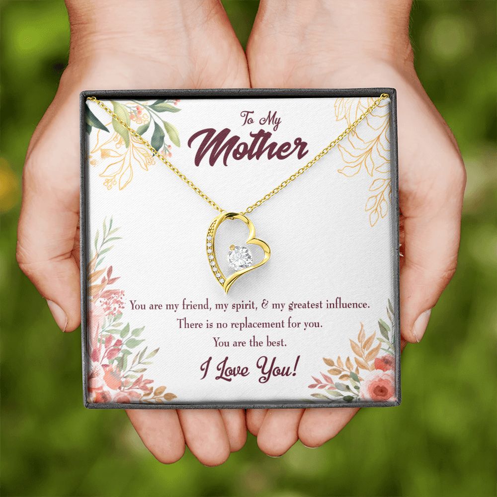 To Mom Mom I Love You Forever Forever Necklace w Message Card-Express Your Love Gifts