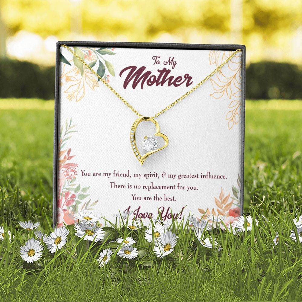 To Mom Mom I Love You Forever Forever Necklace w Message Card-Express Your Love Gifts