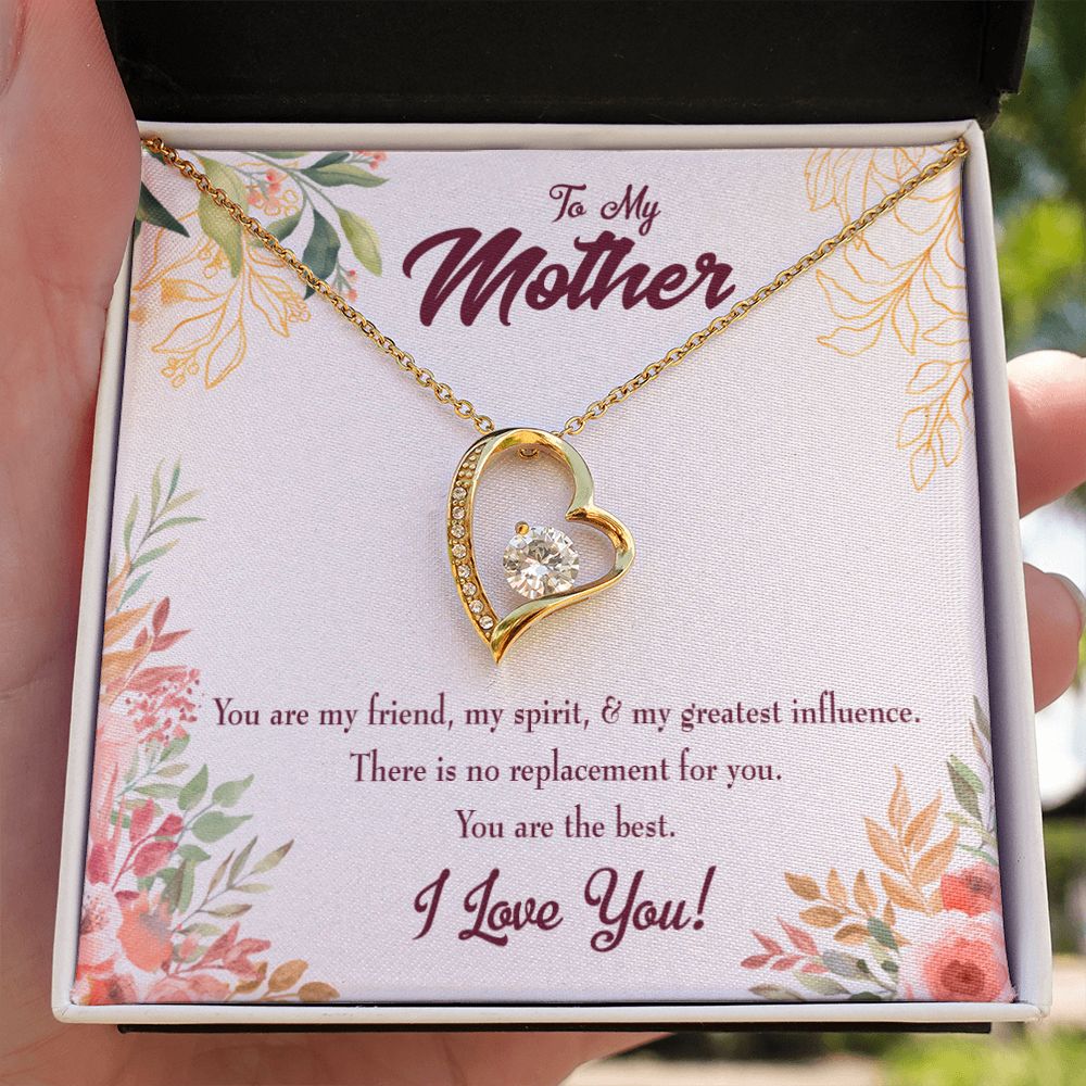 To Mom Mom I Love You Forever Forever Necklace w Message Card-Express Your Love Gifts