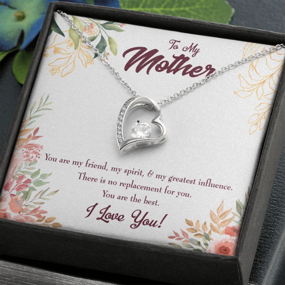 To Mom Mom I Love You Forever Forever Necklace w Message Card-Express Your Love Gifts