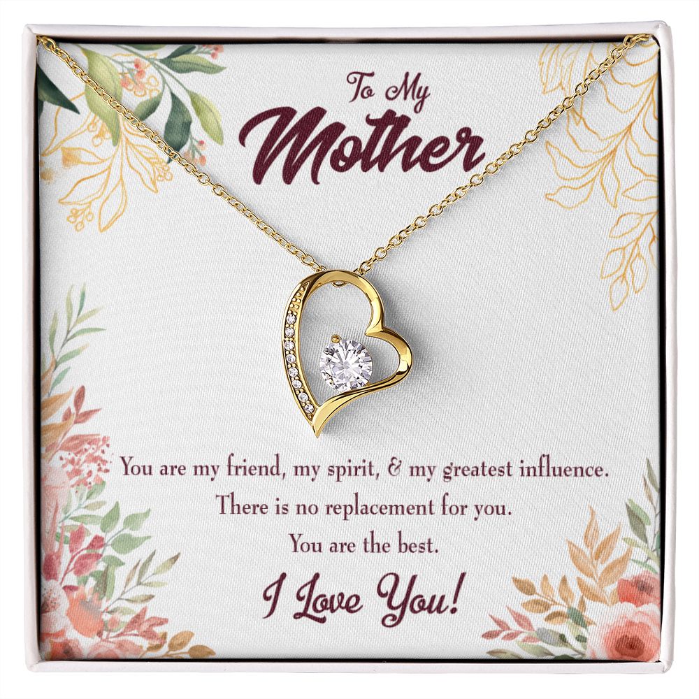 To Mom Mom I Love You Forever Forever Necklace w Message Card-Express Your Love Gifts