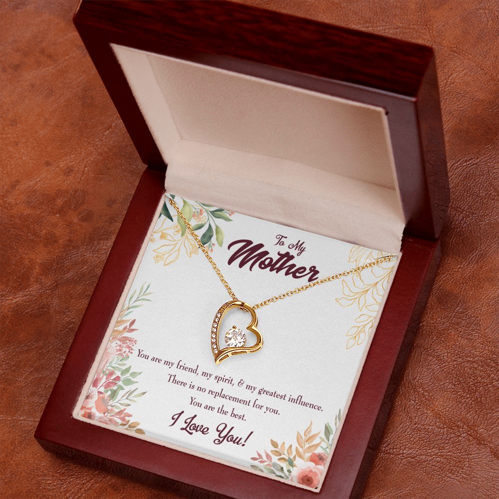 To Mom Mom I Love You Forever Forever Necklace w Message Card-Express Your Love Gifts