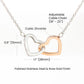 To Mom Mom is The Toughest Job Inseparable Necklace-Express Your Love Gifts