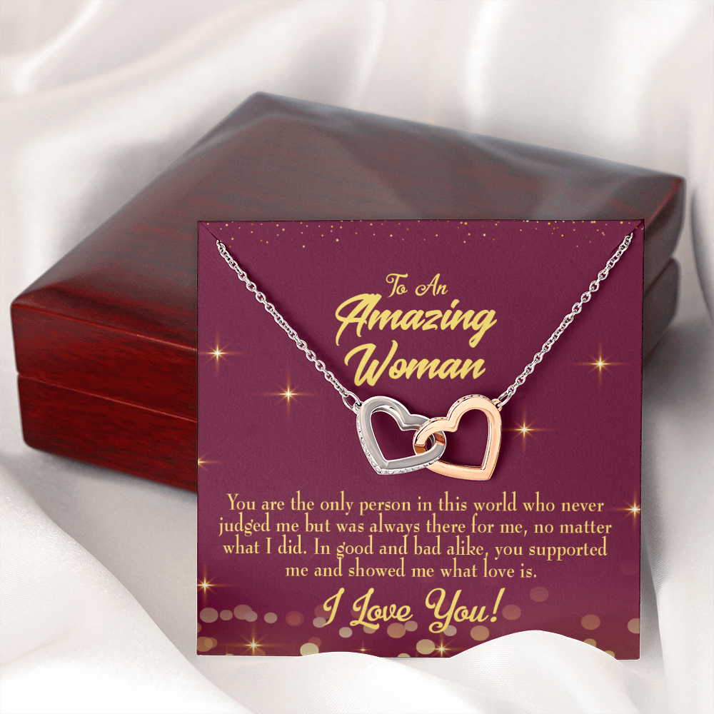 To Mom Mom Never Judged Inseparable Necklace-Express Your Love Gifts