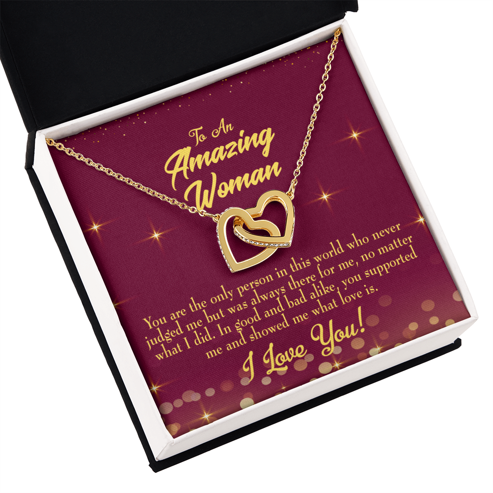 To Mom Mom Never Judged Inseparable Necklace-Express Your Love Gifts