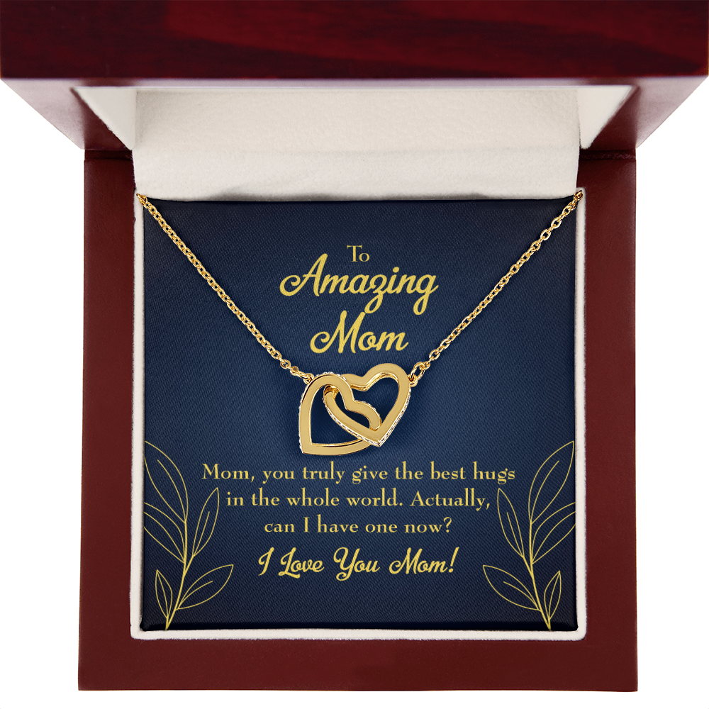 To Mom Mom's Best Hug Inseparable Necklace-Express Your Love Gifts