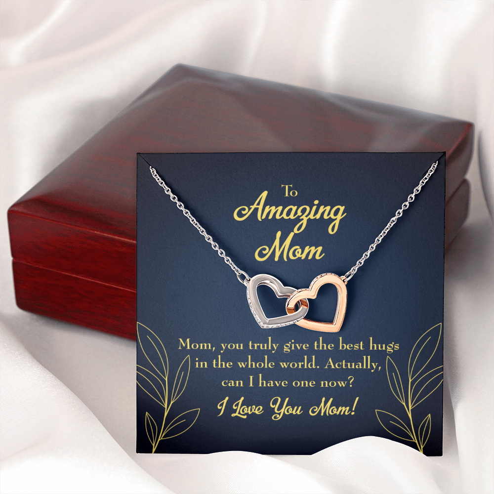 To Mom Mom's Best Hug Inseparable Necklace-Express Your Love Gifts