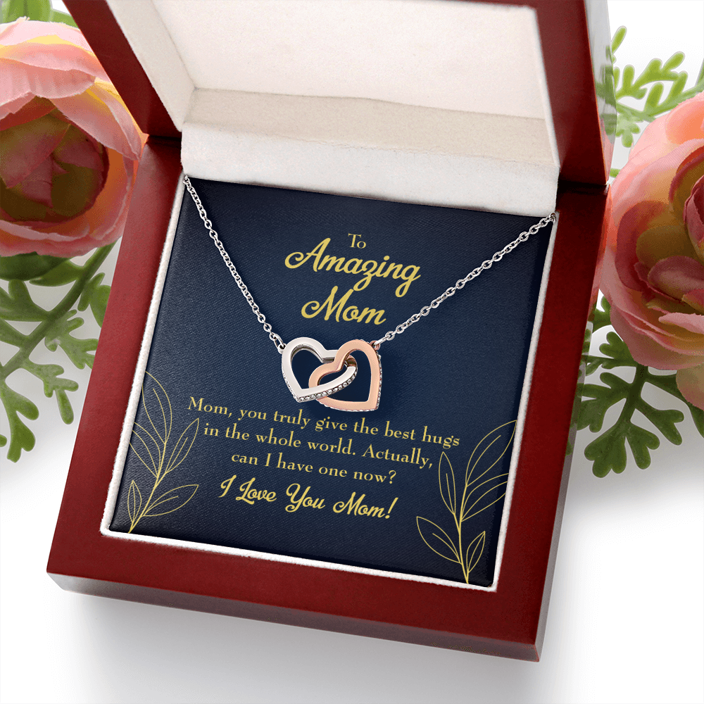 To Mom Mom's Best Hug Inseparable Necklace-Express Your Love Gifts