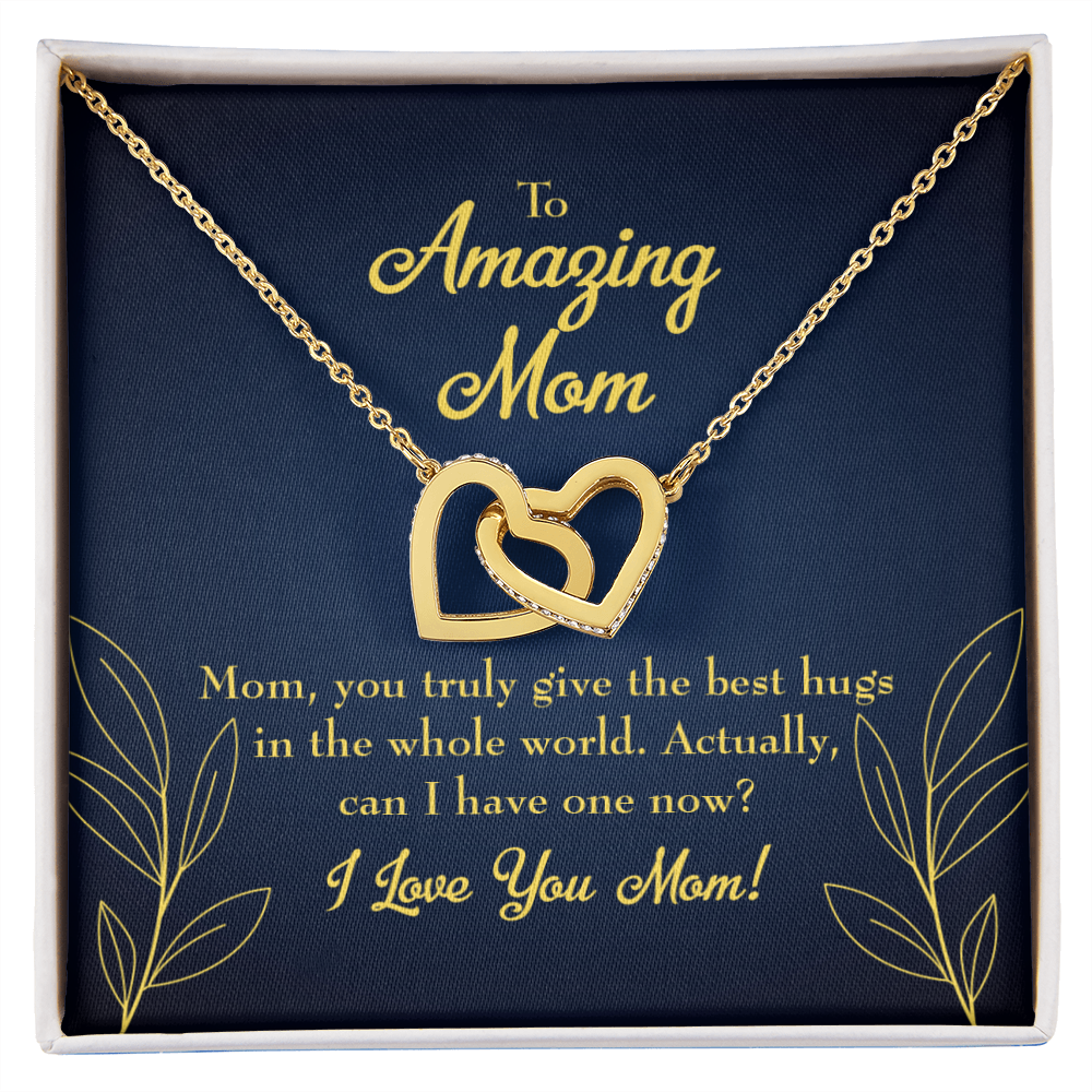 To Mom Mom's Best Hug Inseparable Necklace-Express Your Love Gifts