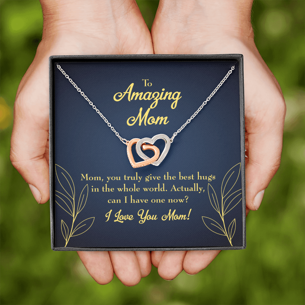 To Mom Mom's Best Hug Inseparable Necklace-Express Your Love Gifts