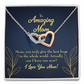 To Mom Mom's Best Hug Inseparable Necklace-Express Your Love Gifts