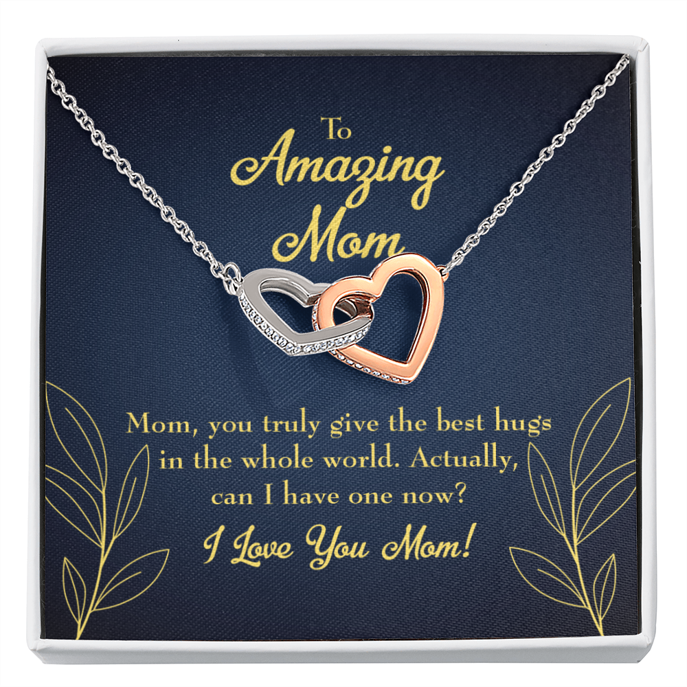 To Mom Mom's Best Hug Inseparable Necklace-Express Your Love Gifts