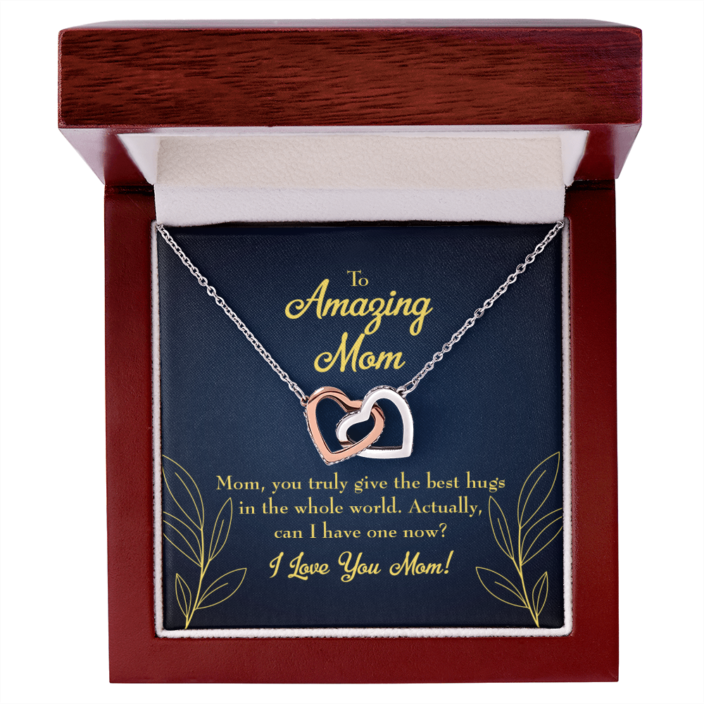 To Mom Mom's Best Hug Inseparable Necklace-Express Your Love Gifts