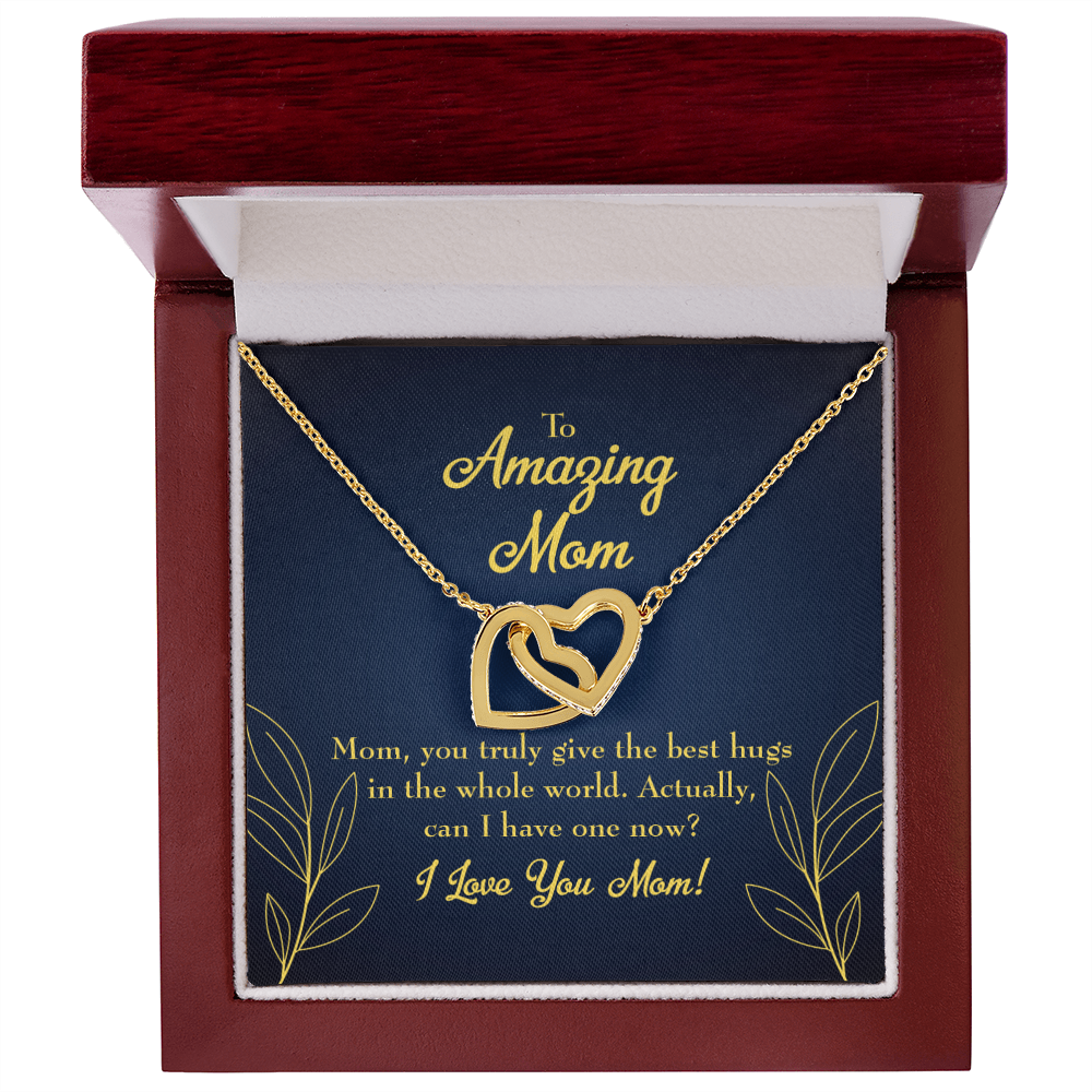 To Mom Mom's Best Hug Inseparable Necklace-Express Your Love Gifts