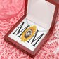 To Mom Mom Sunflower Forever Necklace w Message Card-Express Your Love Gifts