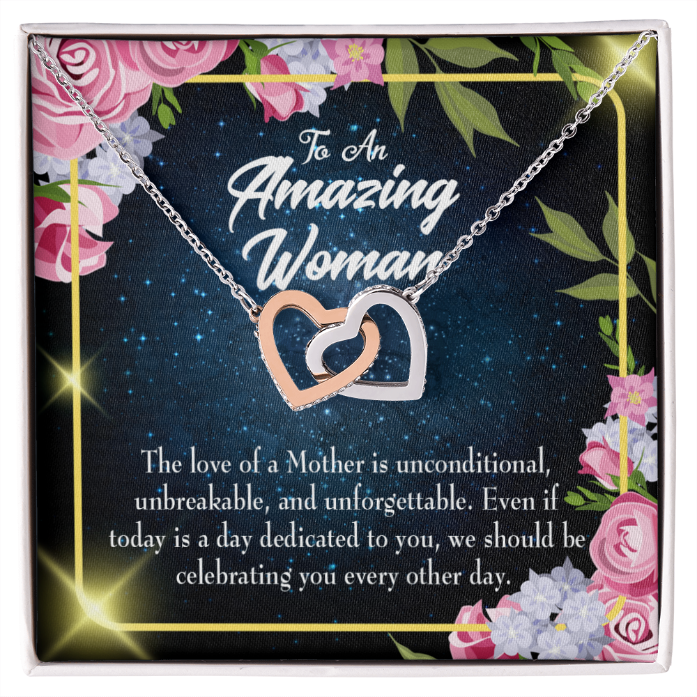 To Mom Mom Unconditional Love Inseparable Necklace-Express Your Love Gifts