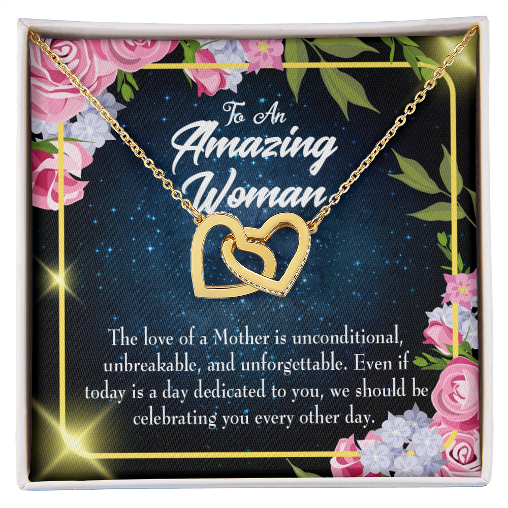 To Mom Mom Unconditional Love Inseparable Necklace-Express Your Love Gifts